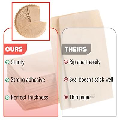 200 Packs Coin Envelopes 2.3x3.5 inches Small Parts Seed Kraft Envelopes  Self Adhesive Seed Storage Packets Brown Seed Saving Envelopes for Storage