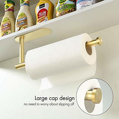 GWGTHZ Stainless Steel Paper Towel Holder, Gold Paper Towel Holder  Countertop for Kitchen Bathroom, Standing Paper Towel Holder with Weighted  Base for