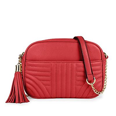 Herald Chevron Quilted Small Crossbody Bag with Coin Purse Pouch Women  Square Snapshot Camera Side Shoulder 2 Size Handbag