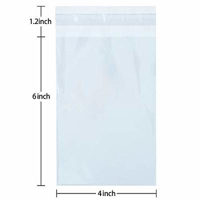 100 Pcs 4x6 Clear Resealable Cello / Cellophane Bags Good for Bakery,  Candle, Soap, Cookie