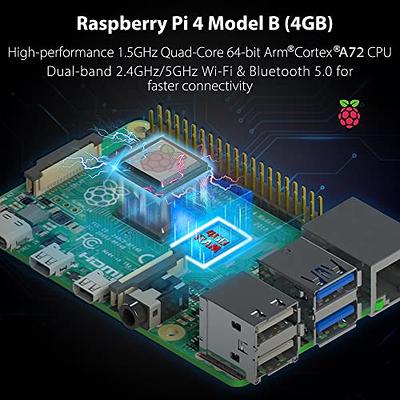  GeeekPi Raspberry Pi 4 4GB Starter Kit - 64GB Edition, Raspberry  Pi 4 Case with PWM Fan, Raspberry Pi 5V 3.6A 18W Power Supply with ON/Off  Switch, HDMI Cables for Raspberry