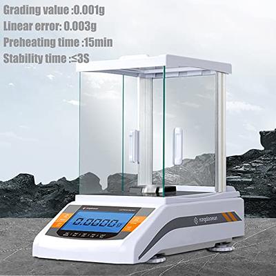 500G X 0.001G High-Precision Digital Balance Scale + Windshield for Jewelry  Laboratory Pharmacy