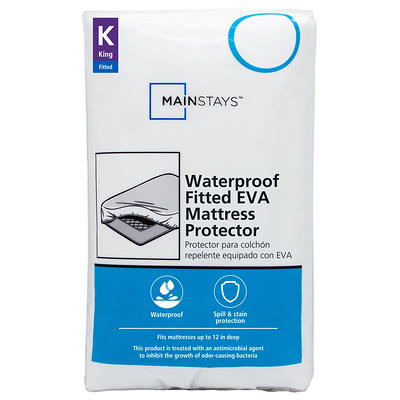 Mainstays Soft Terry Waterproof Zippered Mattress Protector, Full