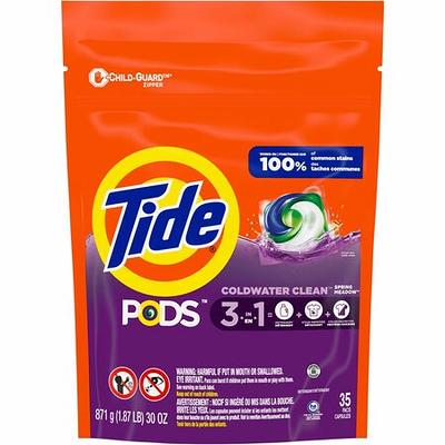 Tide PODS Laundry Detergent Soap PODS, High Efficiency (HE), Spring Meadow  Scent, 96 Count