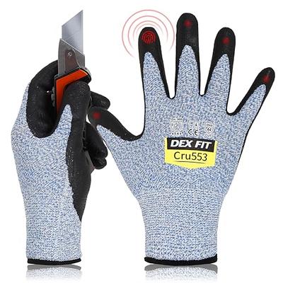 Kebada Cut Resistant Gloves, 100% Food Grade Cutting Gloves, ANSI A4  Protection Anti Cut Gloves; Glass-Free and Steel-Free, Level 5 Knife Gloves  C4