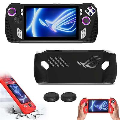 OPTOSLON Silicone Case with Kickstand Compitable with ASUS ROG Ally Gaming  Handheld, Protective Cover Skin Shock-Absorption and Anti-Scratch with 2