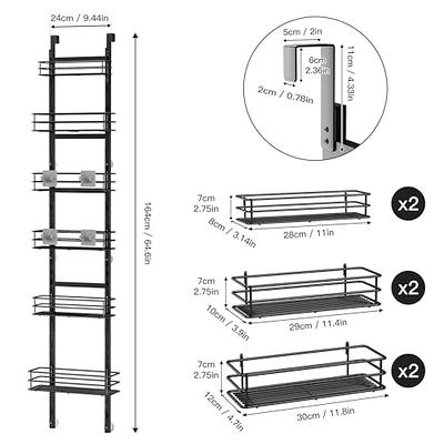 1Easylife 6-Tier Over the Door Pantry Organizer, Heavy-Duty Metal with 6  Baskets, Hanging Storage and Organization for Kitchen, Spice Rack (6x4.72