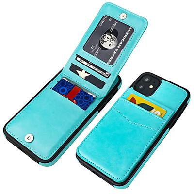 KIHUWEY Compatible with iPhone 14 Pro Max Case Wallet with Credit Card  Holder, Flip Premium Leather Magnetic Clasp Kickstand Heavy Duty Protective