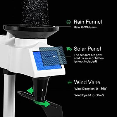 Weather Stations Wireless Indoor Outdoor with Multiple Sensors, SZFZMZ  Color Display Weather Station Indoor Outdoor Thermometer Wireless Weather