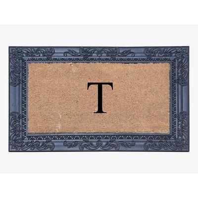 Monogrammed Coir Border Door Mat