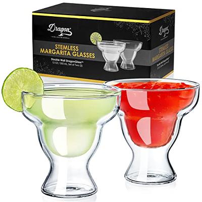 Host Freeze Stemless Margarita Glass Insulated, Plastic Double