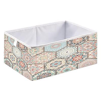 Kigai Mandala & Ceramic Pattern Fabric Storage Bin 11 x 11 x 11
