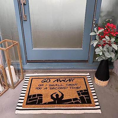 Coir Welcome Mats For Front Door, Funny Door Mats Outside Blanket