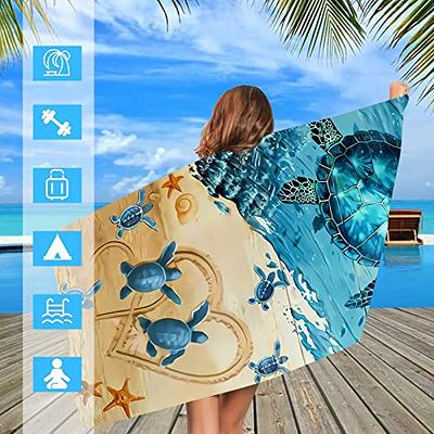 Microfiber Beach Towel for Adults - Oversized Travel Beach Towels with