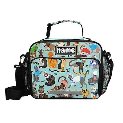 Big Cats Soft Insulated Kids Personalized Thermal Lunch Box +