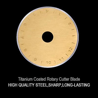 HEADLEY TOOLS Titanium Coated 45mm Rotary Cutter Blades 15 Pack