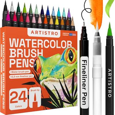 Buy ARTEZA Real Brush Pens, 12 Pack, Multicolor Drawing Markers with  Flexible Brush Tips, Watercolor Markers for Calligraphy, Painting &  Coloring - Ideal Art Supplies for Artists, Journalists & Hobbyists Online  at desertcartINDIA