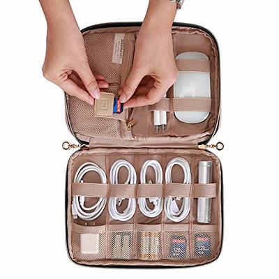  BAGSMART Electronics Organizer Travel Case, Small Travel Cable  Organizer Bag for Travel Essentials, Travel Tech Organizer as Travel  Accessories, Cord Organizer for Phone, Power Bank, SD Card, Grey :  Electronics