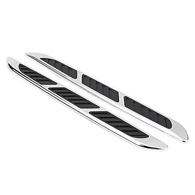 2pcs Universal Hood Vent Air Flow Intake Chrome Grille Side Scoop Hood  Cover Car Exterior Grille Decorative Trim Sticker - Yahoo Shopping