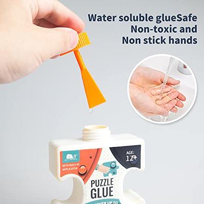 Jigsaw Puzzle Glue with Applicator, MINIWHALE Non Toxic Clear Glue for  1000/1500/2000 Piece Puzzles, Quick Dry, Puzzle Accessories, 200ML - Yahoo  Shopping