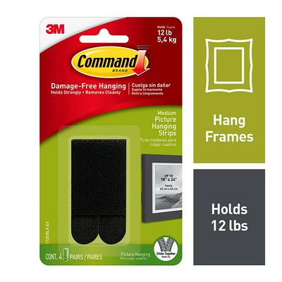 Command Large Picture Hanging Strips, 20/Pack (17206BLK-20NA)