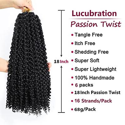 Passion Twist Hair 6 Packs Water Wave Crochet Hair Passion Twist
