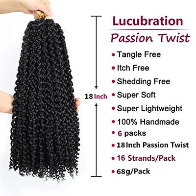 Passion Twist Hair 6 Packs Water Wave Crochet Hair Passion Twist Braiding  Hair