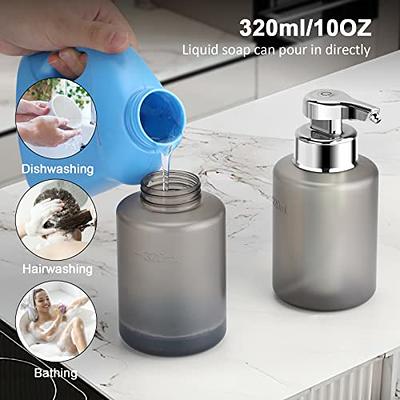Automatic Soap Dispenser, PZOTRUF Touchless Dish Soap Dispenser 17oz/500ml  with Upgraded Infrared Sensor, 5 Adjustable Soap Dispensing Levels, Liquid