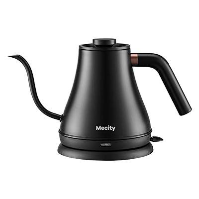 Mecity Electric Kettle Gooseneck Water Kettle Stainless Steel Tea Kettle  Water Boiler Fast Heating, Auto Shut Off, 27 fl oz, 1000W, Matte Black -  Yahoo Shopping