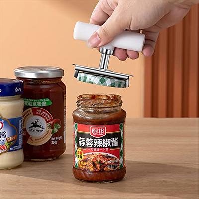 KITCHENDAO Jar Opener Under Cabinet for Weak Hands and Seniors with 3 Grippers  Bottle Opener Can