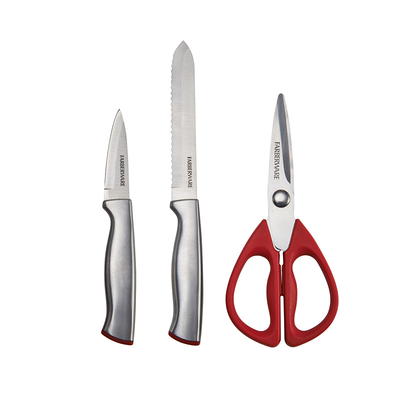 Tileon 15-Piece Stainless Steel Chef Knife Set with Block