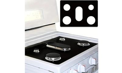 Stove Burner Covers - Gas Stove Protector, Stove top Range Protectors, Set  Top Burner Covers Black, Non Stick Reusable, Stove Cover, Easy to Clean