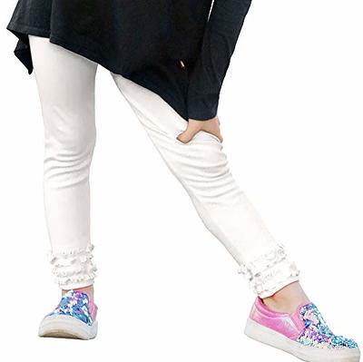  City Threads Girls' Ruffle Leggings 100% Cotton Baby Girl  Ruffle Pants Boutique for School Uniform Sports Coverage Play Perfect for  Sensitive Skin SPD Sensory Friendly Clothing, Navy, 9/12M: Clothing, Shoes 