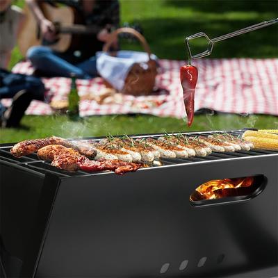 Artestia Outdoor Electric Grills Smokeless 2 IN 1 BBQ Grills Temperature  Control Portable Removable 1500W Stand Grill for Cooking, BBQ Party, Black