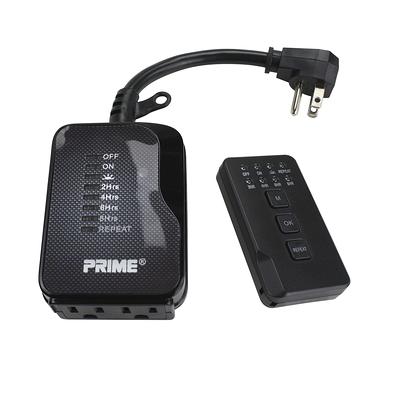 Prime Outdoor Timer With Remote Control and Grounded Outlets 12 V Black -  Yahoo Shopping