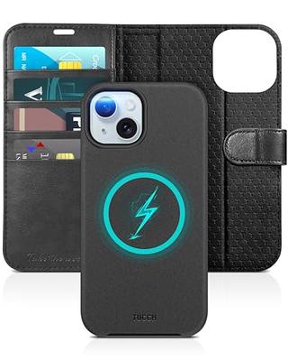 SHIELDON iPhone 15 Pro Leather Detachable Wallet, iPhone 15 Pro Genuine Leather  Case 2in1, MagSafe & Wireless Charging Compatible, Magnetic, Card Holders  Kickstand Shockproof, Removable Flip Protective Cover for iPhone 15 Pro  6.1-inch