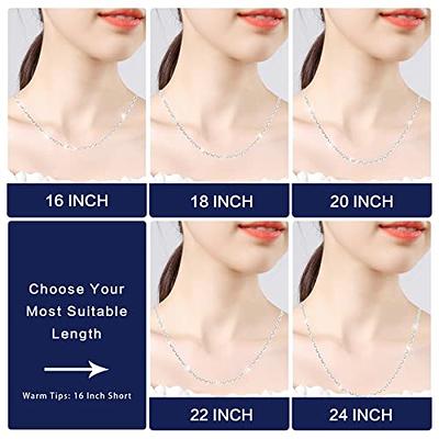 Choose Your Clasp Sterling Silver 1.2mm Cable Chain Necklace