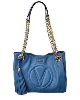 Valentino By Mario Valentino Bella Embossed Leather Crossbody In Blue