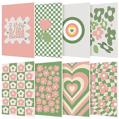 Girl's Scrapbooking Square Paper Notebook Binder Journal Cute Pink Notebook  Set