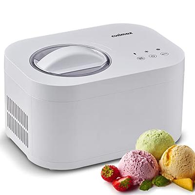 VEVOR Automatic Ice Cream Maker with Built-in Compressor 2 Quart No Pre-freezing Fruit Yogurt Machine Stainless Steel Electric Sorbet Maker 3 Modes