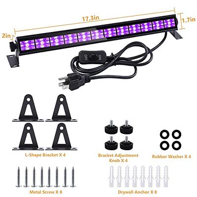 TENDIST Deformable LED Black Light 60W, 2 Pack Blacklight with Plug and  Switch, Black Lighting for Glow Party, Purple Neon Black UV Lamp Bulb  Lightbulb for Halloween Decor, Bedroom, Tapestry, Poster 