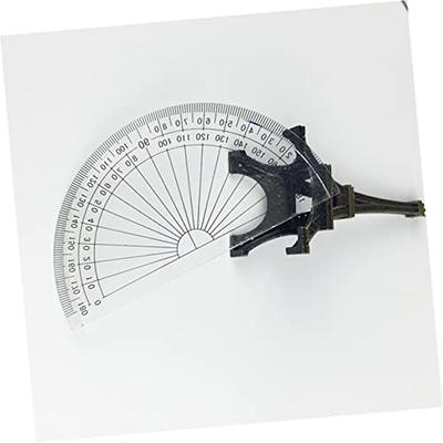 360 Degree Protractor Round Ruler Gauge Angular Drafting Tools Circle  Protractor for School Education Office Classroom 11.8 Inch