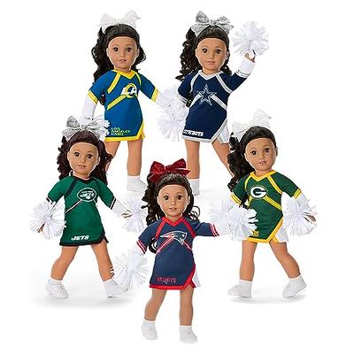 American Girl New England Patriots Cheer Uniform 18 inch Doll Clothes with Pom  Poms, Navy and Red, 5 pcs, Ages 6+ - Yahoo Shopping