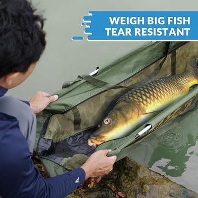 THKFISH Fishing Bags Fish Weigh Bags Folding Mesh Weigh Sling Fish bag for  Caught Fish Weigh in Bag for Bass Fishing,Heavy Duty Fish Transport Bag -  Yahoo Shopping