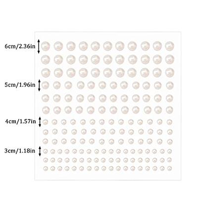 1650 Pcs Self Adhesive Pearl Stickers for Crafts Hair Face Makeup Nail Cell  Phone Decor, 3mm/4mm/5mm/6mm (White) - Yahoo Shopping