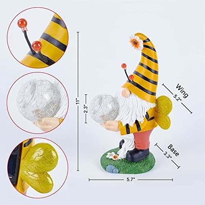 Hodao Bumble Bee Spring Garden Gnomes Decorations