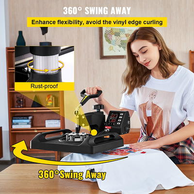 ColorSub 5 in 1 Heat Press Machine 12 x 15 Inch, Factory Multifunction  Combo Swing Away Sublimation Heat Transfer Machine for DIY