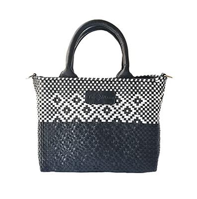 Leather Quilted Woven Flap Over Crossbody - Yahoo Shopping