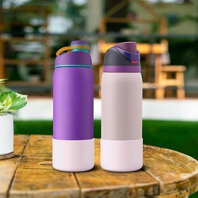 2PCS Silicone Water Bottle Boot for Owala 24 Oz, Alwenid Anti-Slip