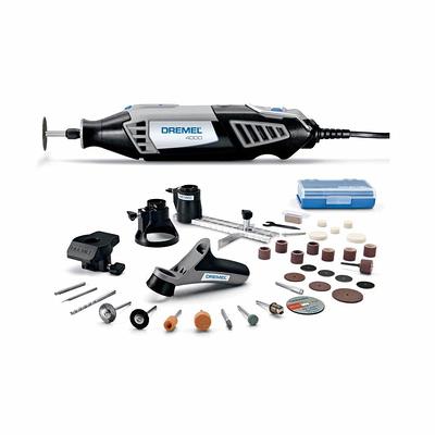 Dremel 4300 Corded Variable Speed Rotary Tool with 5 Attachments and 40  Accessories + Drill Press Workstation - Yahoo Shopping